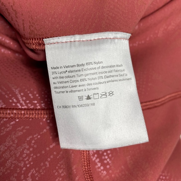 lululemon | Wunder Under High-Rise 28 Shine Acclimatize Soft Cranberry Pink Foil - Picture 7 of 7